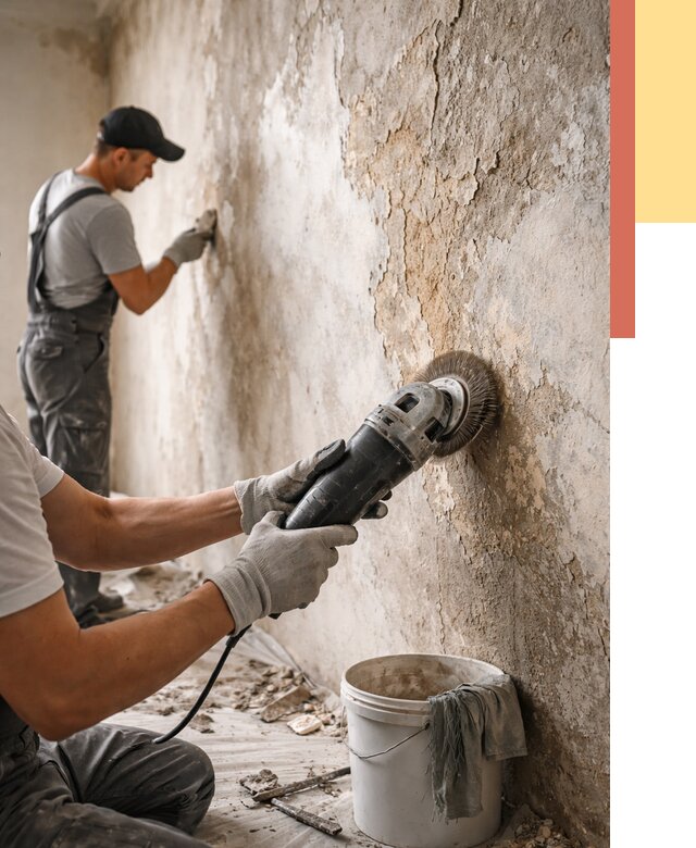 Снятие и удаление краски со стен в Топках от 2128 руб. — ОТДЕЛОЧНИК-Тпк