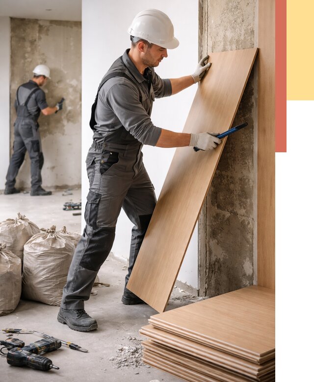 Демонтаж стеновых панелей в Топках от 3547 руб. за м² быстро и недорого | ОТДЕЛОЧНИК-Тпк