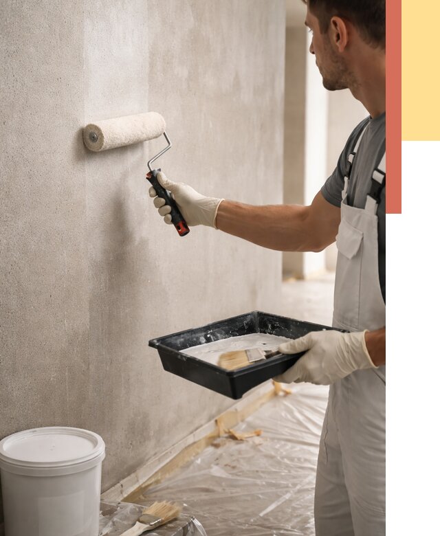 Грунтовка стен в Топках от 2229 руб. м2 — быстро, недорого, с материалом | ОТДЕЛОЧНИК-Тпк