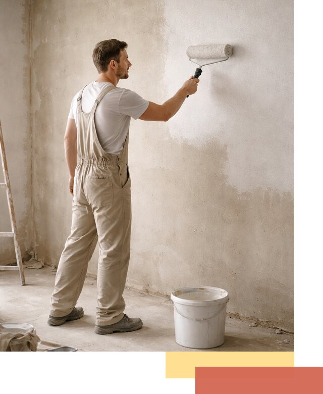 Грунтовка стен под отделку в Топках профессиональным раствором