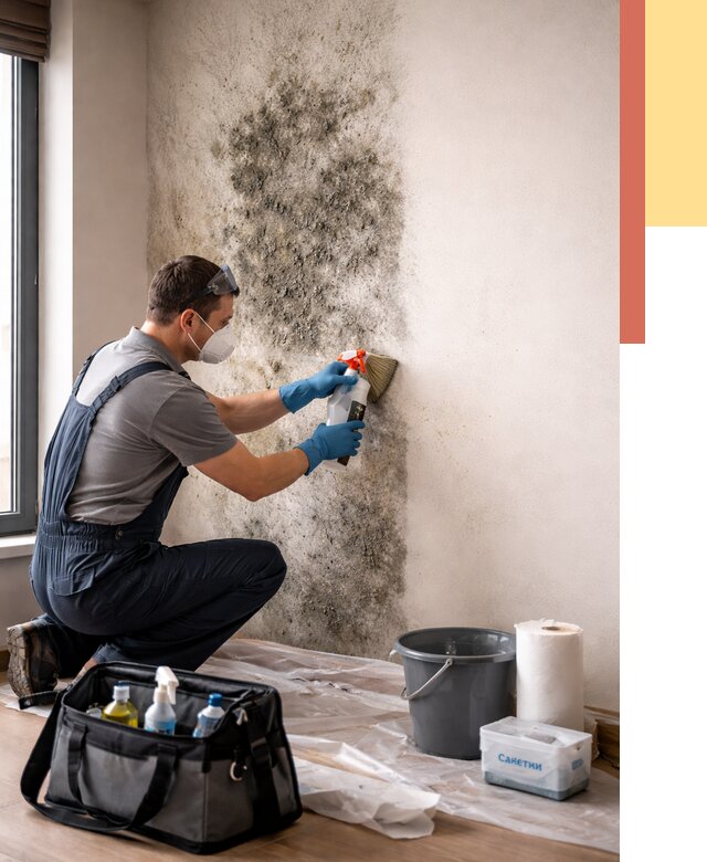 Удаление плесени со стен в Топках от 2179 руб. — быстро и недорого | ОТДЕЛОЧНИК-Тпк