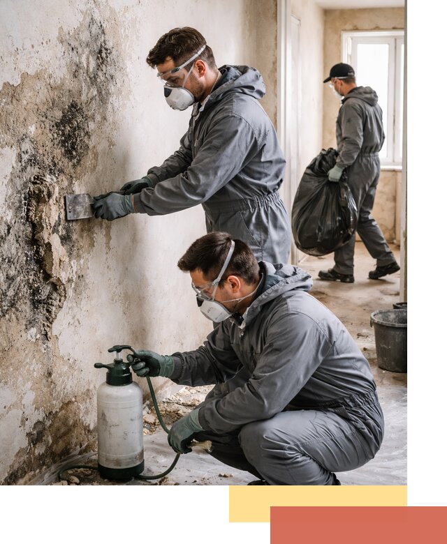 Удаление плесени со стен профессионально в Топках