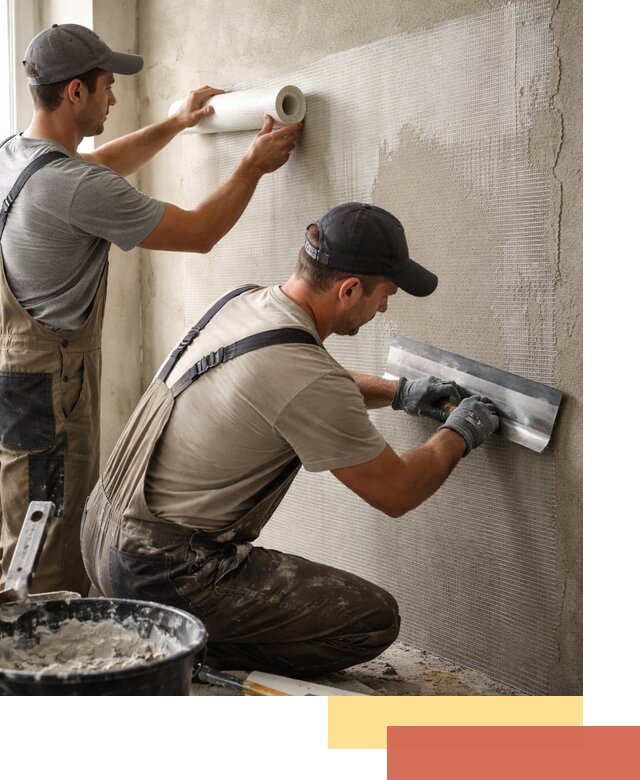 Армирование стен стеклосеткой в Топках для прочной отделки