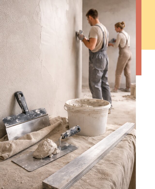 Штукатурка стен гипсовая в Топках от 4560 руб/м2 — быстро и недорого | ОТДЕЛОЧНИК-Тпк