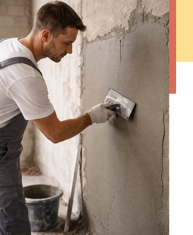 Штукатурка стен под плитку в Топках от 4256 руб./м2 — выравнивание под плитку | ОТДЕЛОЧНИК-Тпк