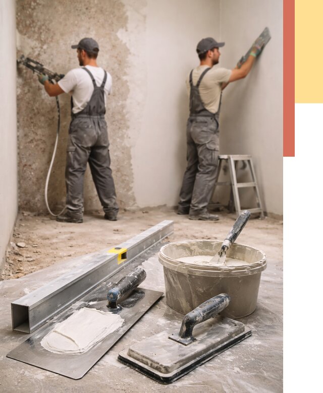 Штукатурка стен под обои в Топках от 4560 руб./м2 — выравнивание под обои | ОТДЕЛОЧНИК-Тпк