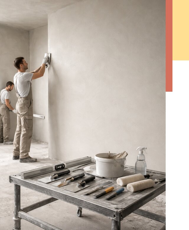 Штукатурка стен под покраску в Топках от 4560 руб./м² — качественно и недорого | ОТДЕЛОЧНИК-Тпк