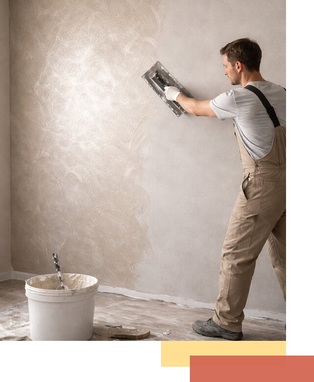 Декоративная штукатурка «Мокрый шелк» под ключ в Топках