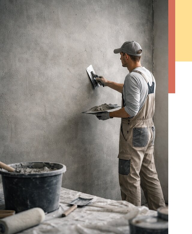 Декоративная штукатурка под бетон в Топках от 2533 руб./м² — нанесение под ключ | ОТДЕЛОЧНИК-Тпк