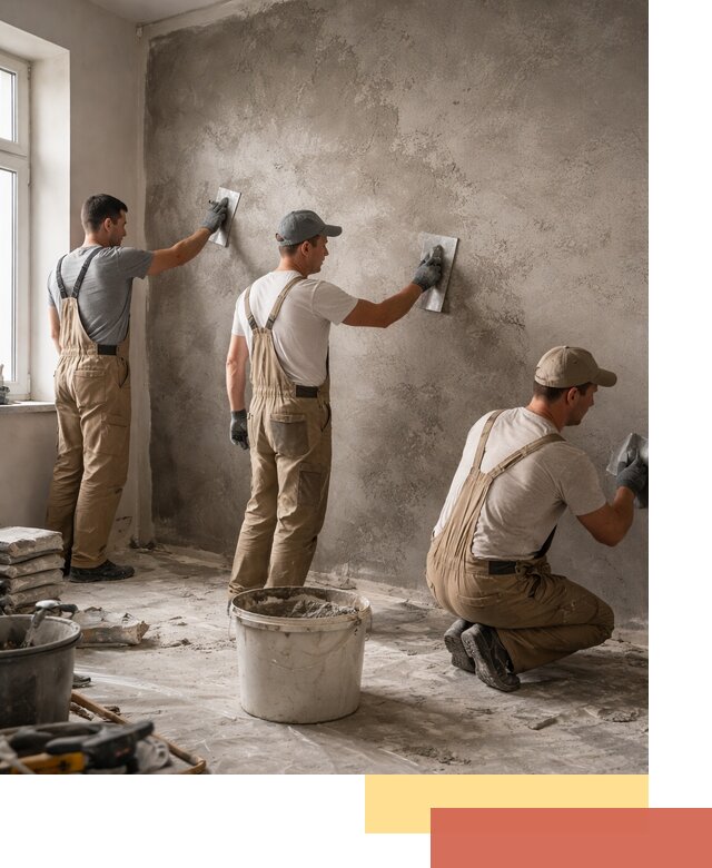 Декоративная штукатурка под бетон в Топках для стен и потолков
