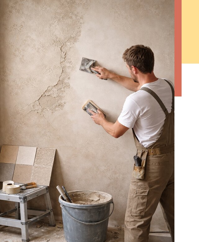 Ремонт декоративной штукатурки в Топках от 4560 руб. под ключ | ОТДЕЛОЧНИК-Тпк