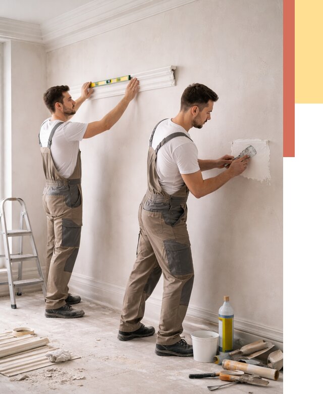 Монтаж лепнины на стены в Топках от 4560 руб. — недорого, быстро | ОТДЕЛОЧНИК-Тпк