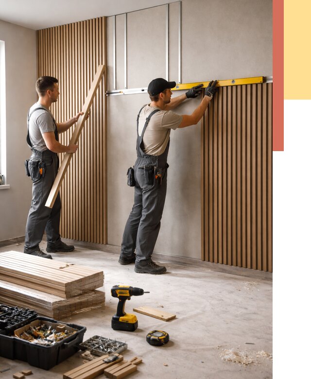 Монтаж реечных панелей на стены в Топках от 1216 руб. — быстро и недорого | ОТДЕЛОЧНИК-Тпк