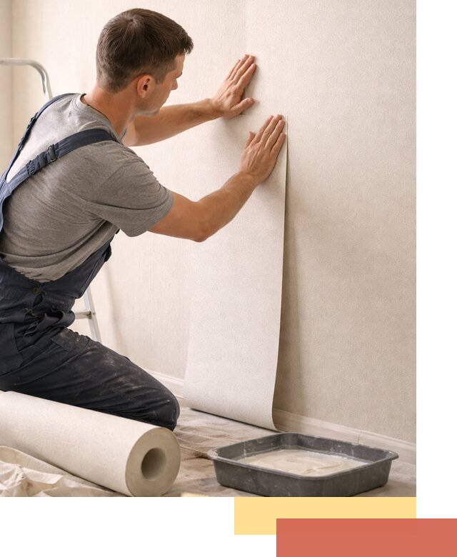 Поклейка флизелиновых обоев в Топках качественно и быстро