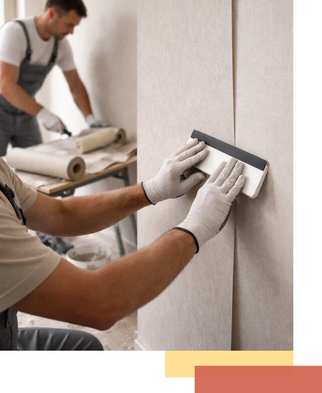 Поклейка обоев под покраску в Топках профессионально и быстро