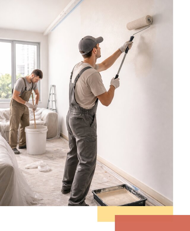 Покраска стен в офисе в Топках — быстрый и качественный ремонт