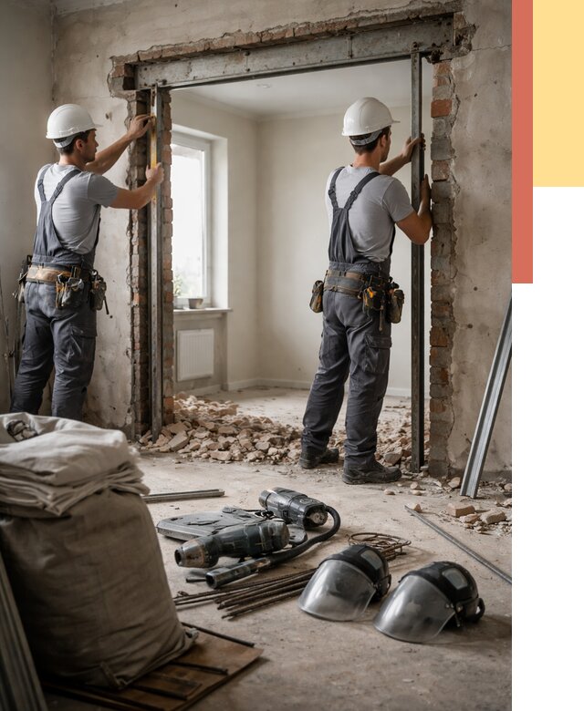 Расширение дверного проема в Топках от 12666 руб. под ключ | ОТДЕЛОЧНИК-Тпк