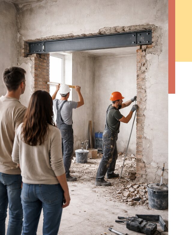 Усиление проема в стене в Топках от 9626 руб. — усиление дверного проема металлоконструкцией | ОТДЕЛОЧНИК-Тпк