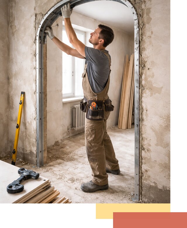 Устройство арочного проема в Топках под ключ