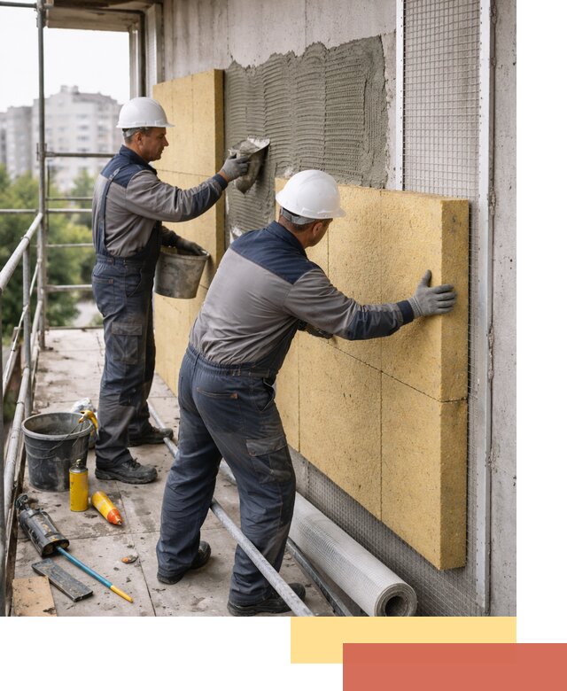 Утепление стен зданий и домов в Топках качественно и надежно