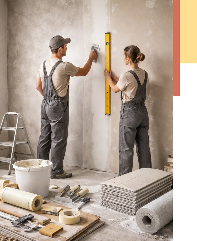 Отделка стен в Топках от 1520 руб/м² — недорого, быстро, под ключ | ОТДЕЛОЧНИК-Тпк