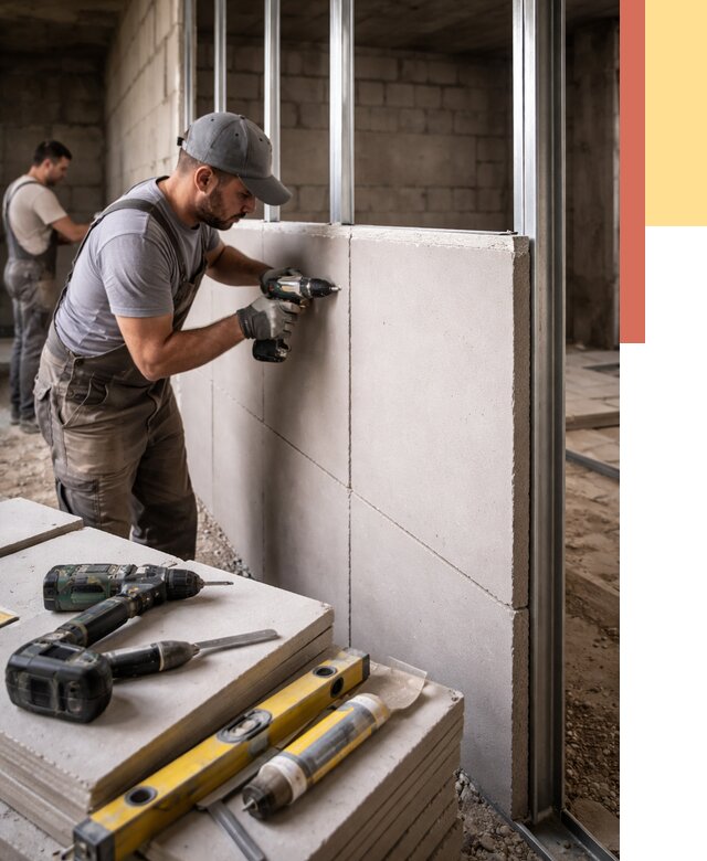 Кладка влагостойких перегородок ПГП в Топках от 1216 руб. под ключ | ОТДЕЛОЧНИК-Тпк