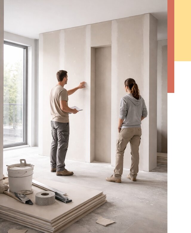 Зонирующая перегородка из гипсокартона в Топках от 2837 руб. под ключ | ОТДЕЛОЧНИК-Тпк