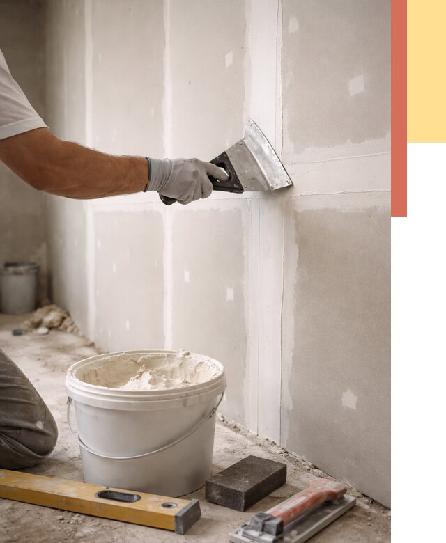 Шпаклевка перегородок из гипсокартона в Топках от 2533 руб. — услуги ОТДЕЛОЧНИК-Тпк