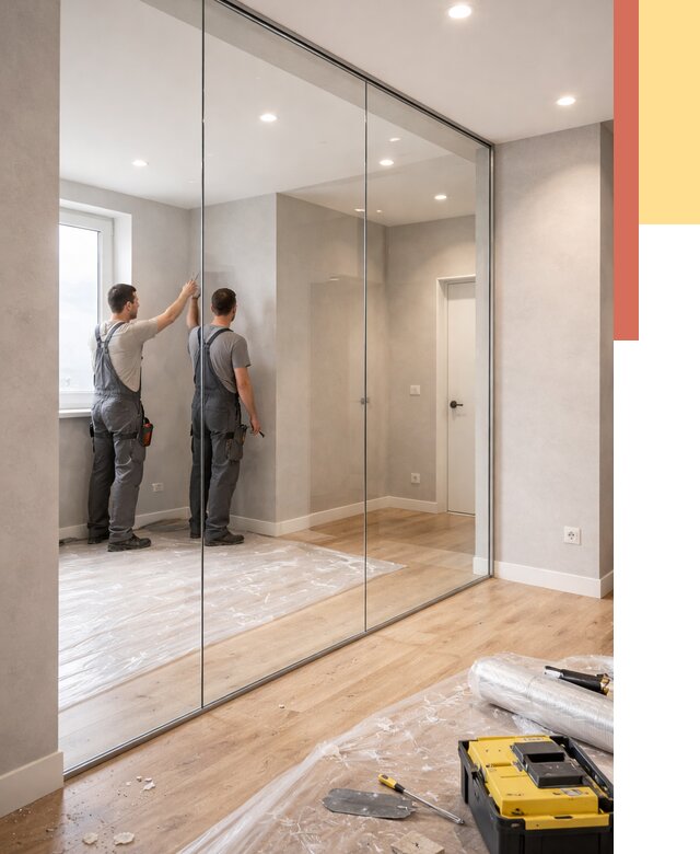 Безрамные стеклянные перегородки в Топках — монтаж от 9626 руб. | ОТДЕЛОЧНИК-Тпк