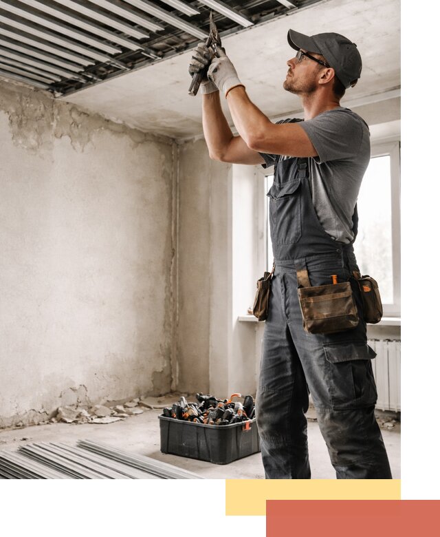 Демонтаж реечного потолка в Топках быстро и аккуратно