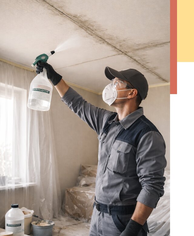 Антисептическая обработка потолка в Топках от 2533 руб. | ОТДЕЛОЧНИК-Тпк