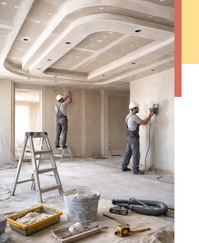 Многоуровневый потолок из гипсокартона в Топках от 760 руб. под ключ | ОТДЕЛОЧНИК-Тпк