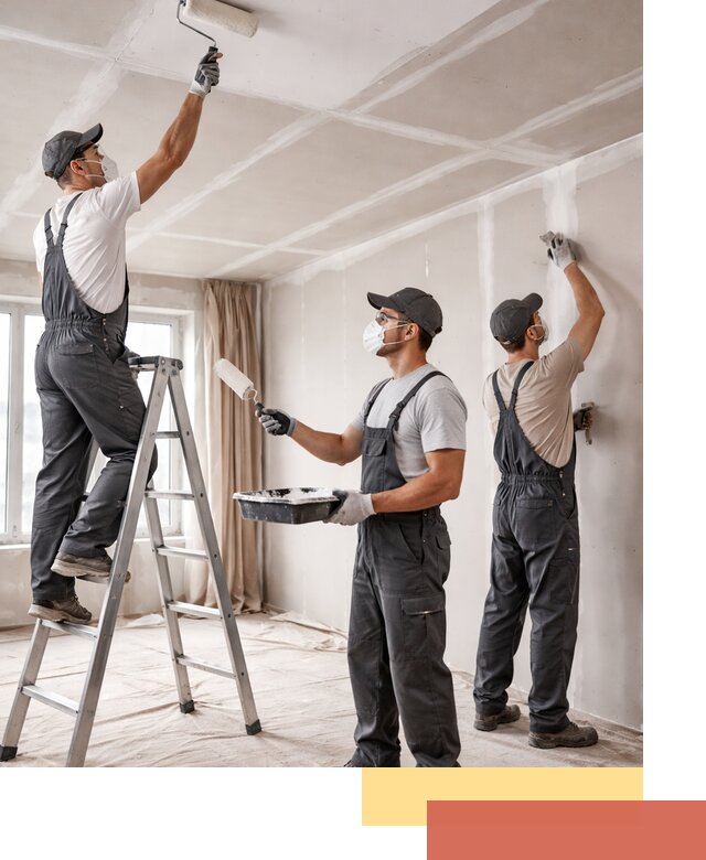 Покраска потолка из гипсокартона в Топках качественно и недорого