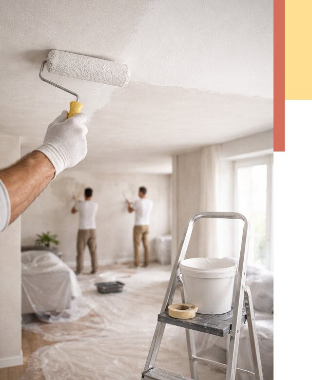 Покраска потолка акриловой краской в Топках от 2533 руб. | ОТДЕЛОЧНИК-Тпк