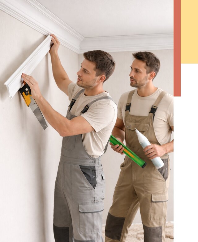 Монтаж потолочного плинтуса в Топках от 2331 руб. — быстро и недорого | ОТДЕЛОЧНИК-Тпк