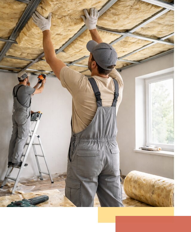 Утепление потолка под ключ в Топках качественно и быстро