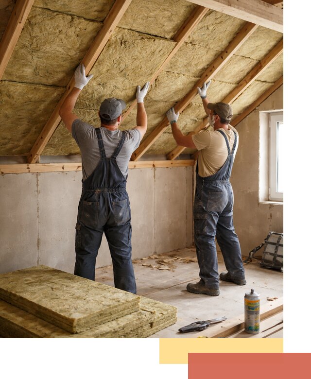 Утепление потолка минеральной ватой в Топках