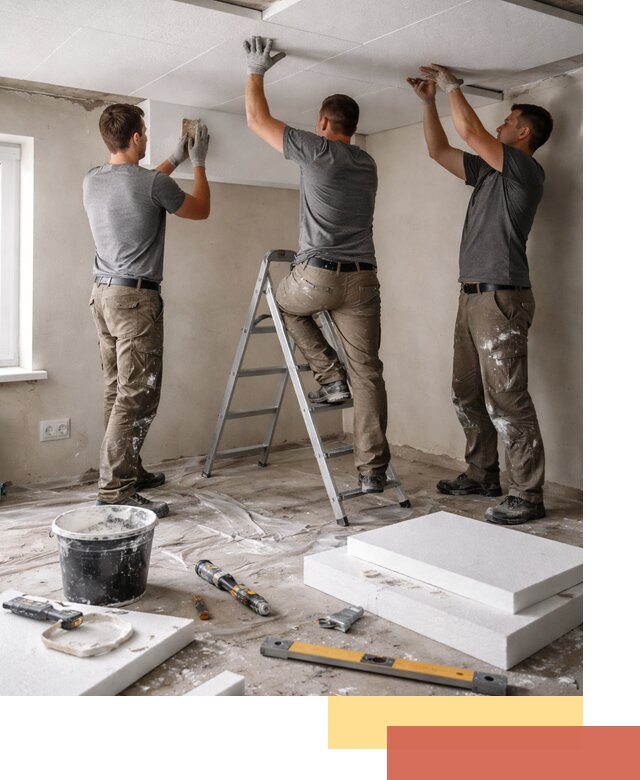 Утепление потолка пенопластом в Топках быстро и качественно