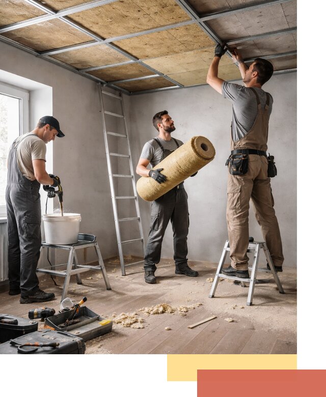 Шумоизоляция потолка в Топках: профессиональный монтаж и отделка